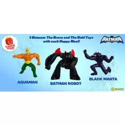 Aquaman, Black Manta And Batman Robot