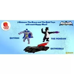 The Batman, The Penguin And The Batmobile
