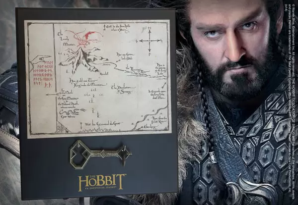 The Noble Collection : The Hobbit - Clé de Thorin et carte