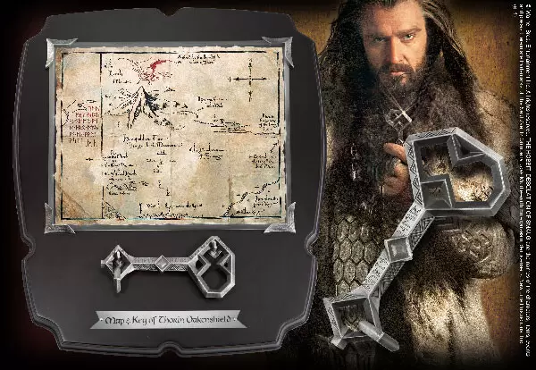 The Noble Collection : The Hobbit - Clé et carte de Thorin