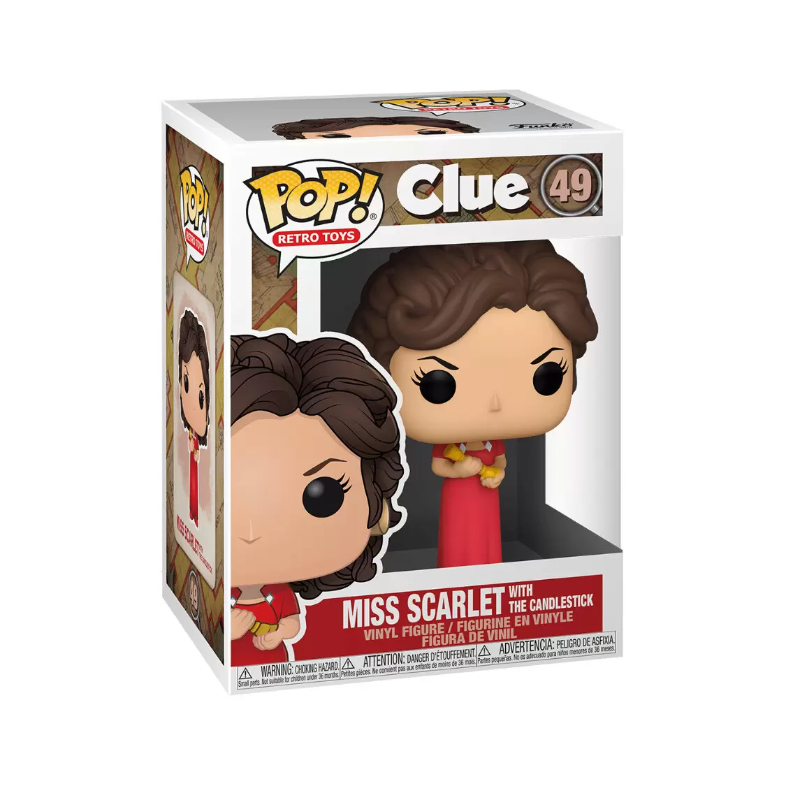 POP! Retro Toys - Clue - Miss Scarlet with The Candlestick