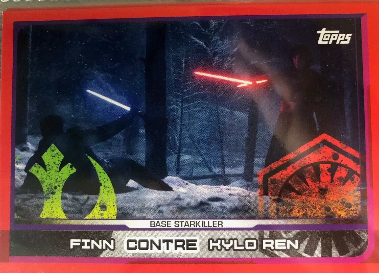 Topps - Voyage vers Star wars : Les Derniers Jedi - Finn contre Kylo Ren (Base Starkiller)