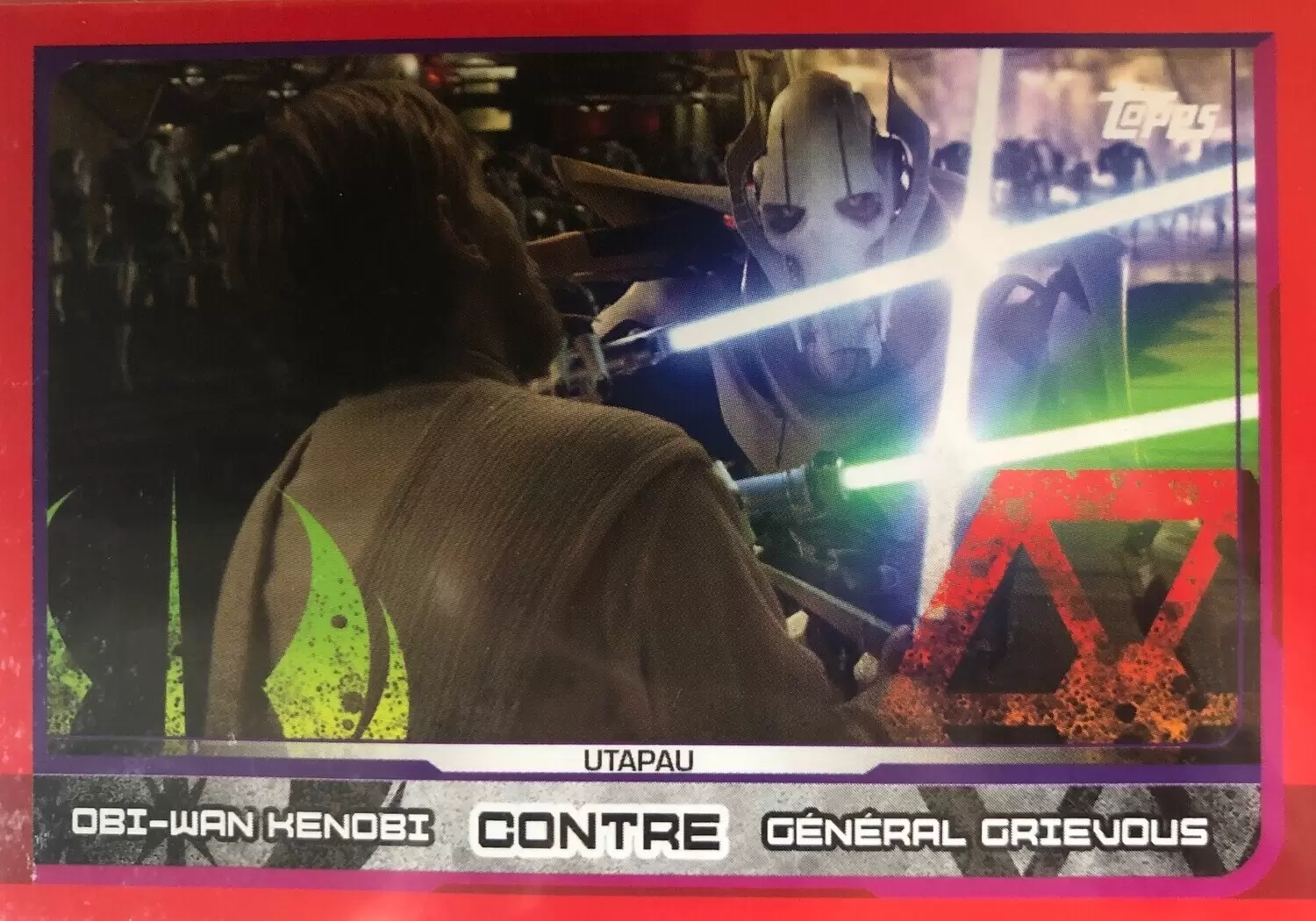 Topps - Voyage vers Star wars : Les Derniers Jedi - Obi-Wan Kenobi contre Général Grievous (Utapau)