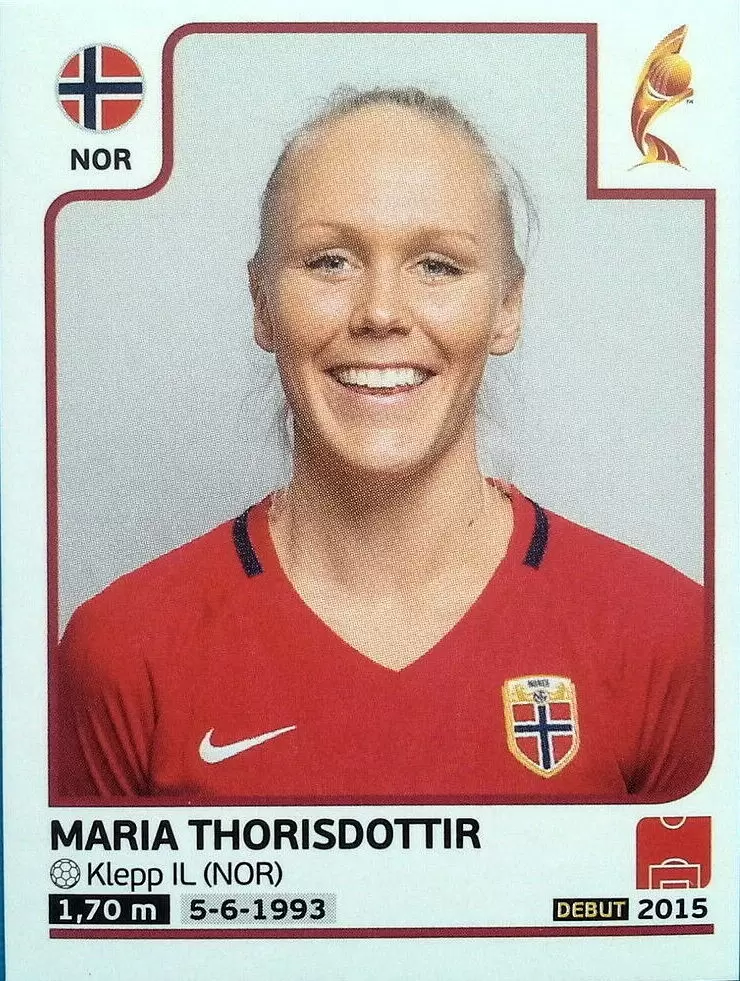 Women\'s Euro 2017 The Netherlands - Maria Thorisdottir - Norway