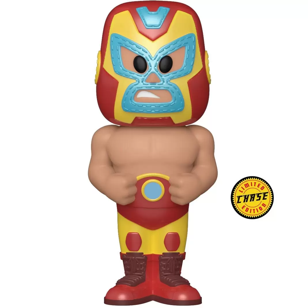 Vinyl Soda! - Marvel Luchadores - Iron Man El Heroe Invicto Chase