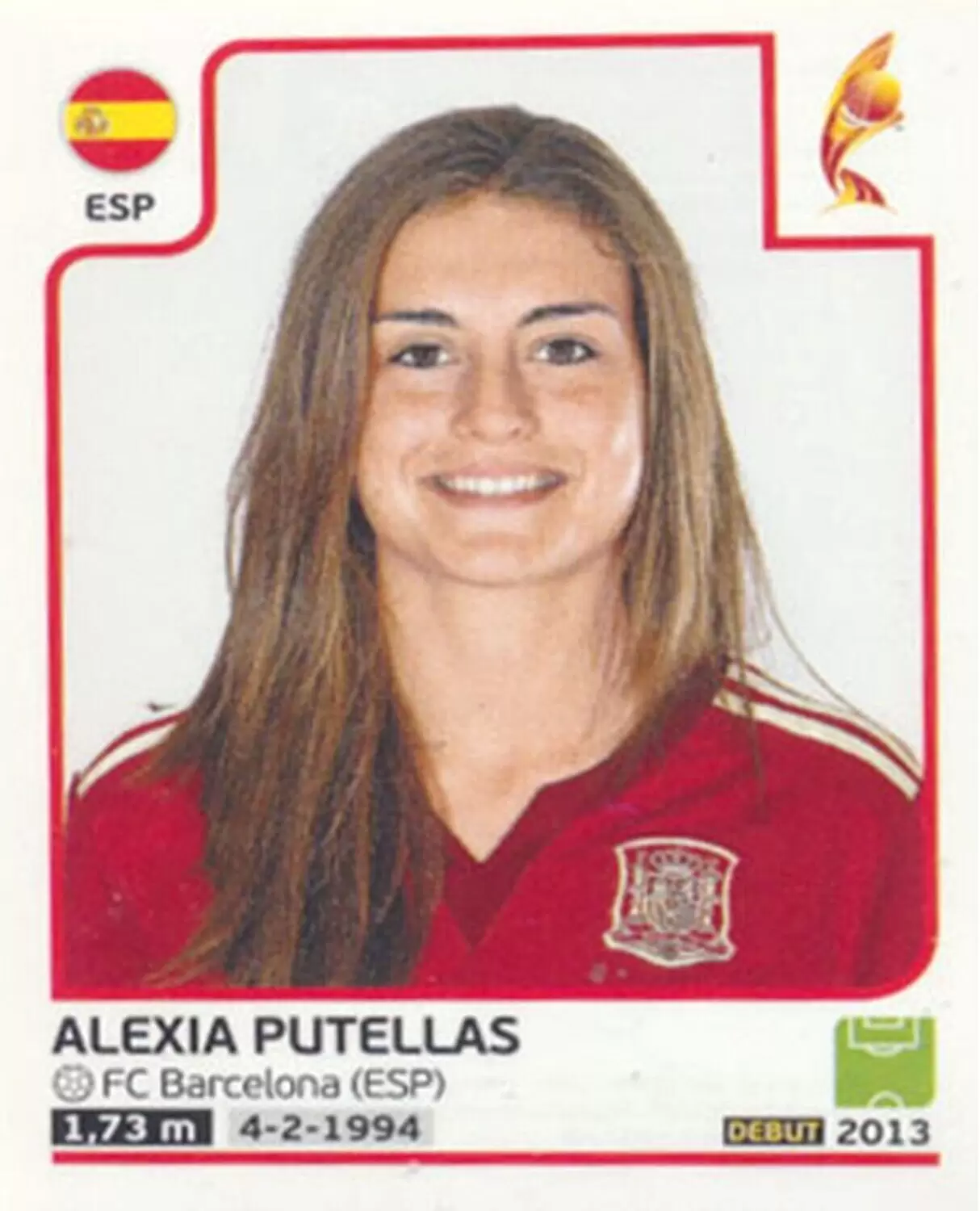 Alexia Putellas Spain Women S Euro 2017 The Netherlands Sticker 313