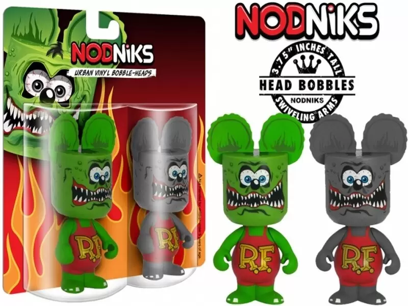 Nodniks - Rat Fink (Green & Gray) (2-Pack)