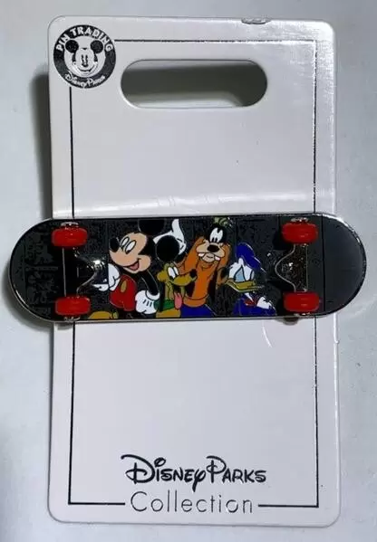 Disney Pins Open Edition - Mickey, Donald And Goofy Skateboard