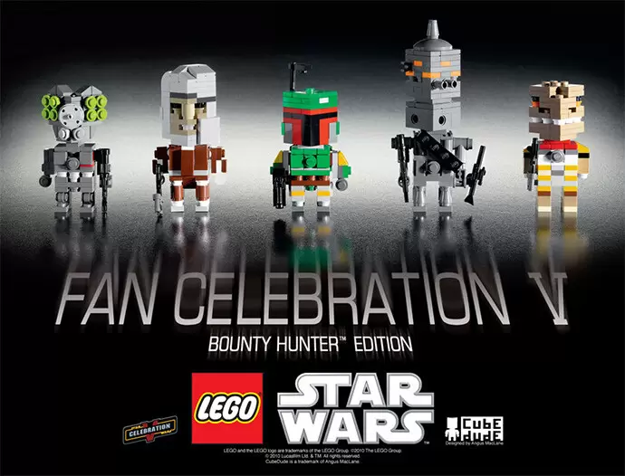 LEGO Star Wars - Lego Cube Dude Dark Side SDCC 2010 - The Bounty Hunter Edition