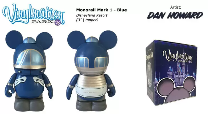 Park 16 - Disneyland Resort 60th Anniversary - Monorail Mark 1 - blue