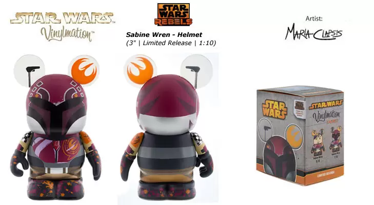 Star Wars Vinylmation - Rebels 2016 - Sabine Wren - helmet