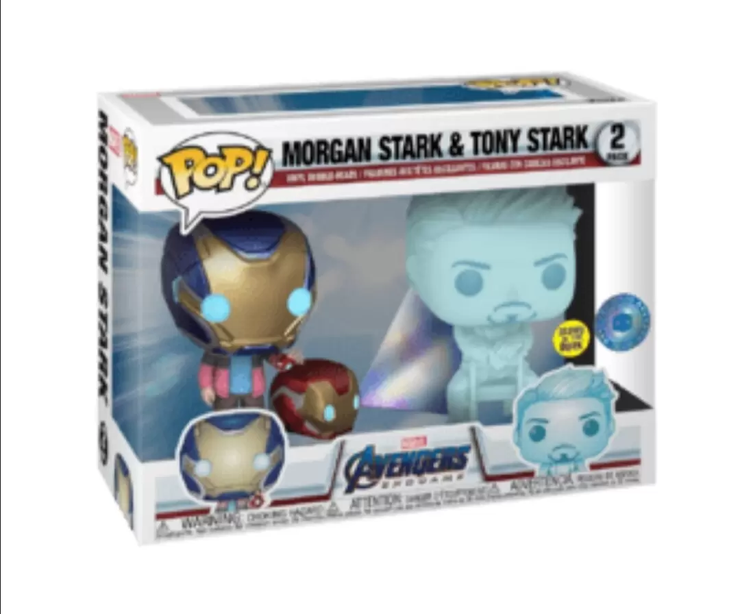 POP! MARVEL - Avengers Endgame - Morgan Stark & Tony Stark GITD 2 Pack