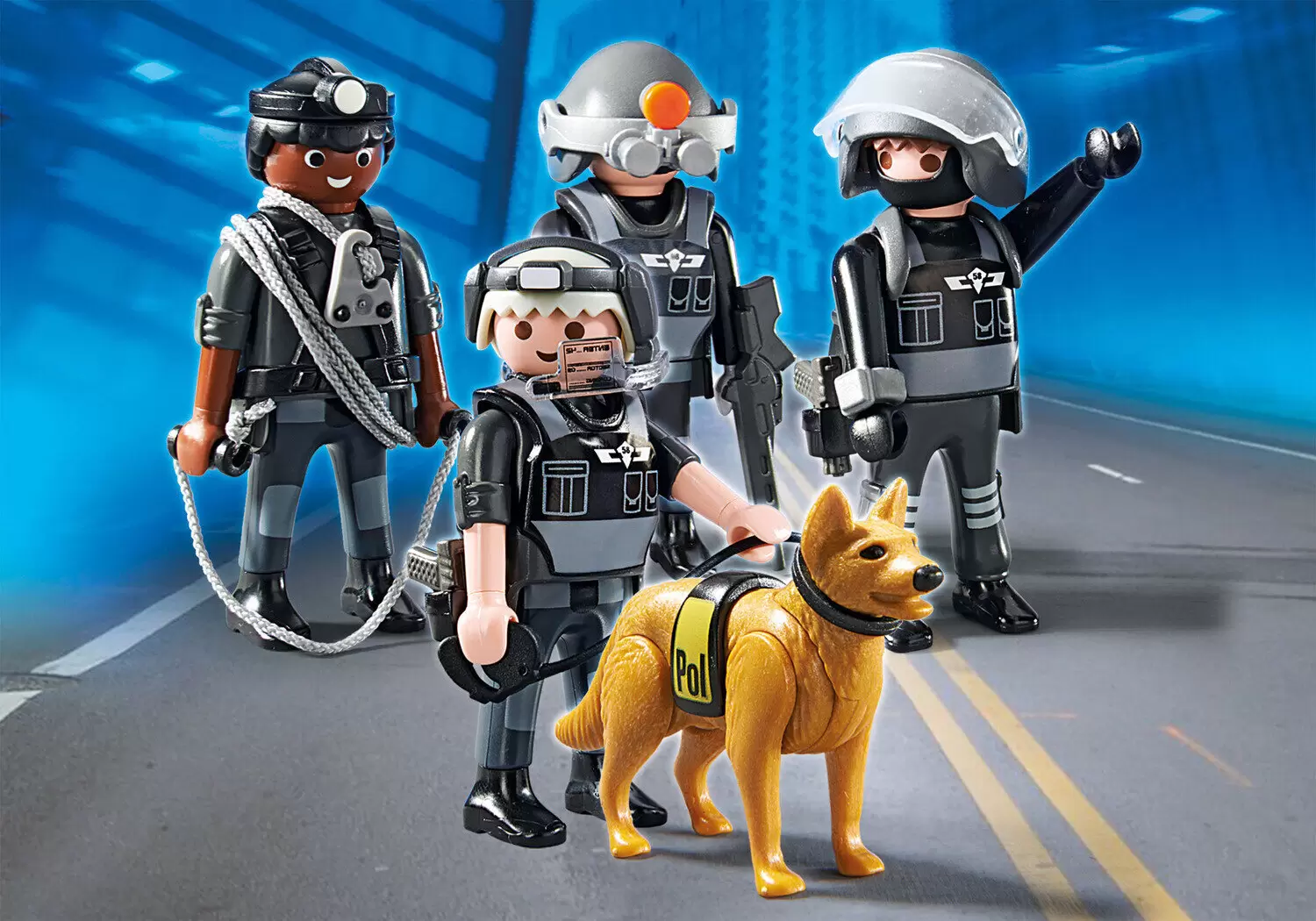 Playmobil City Action 70588 SEK Polizei mit Hund und Ausrüstung SWAT NEU 