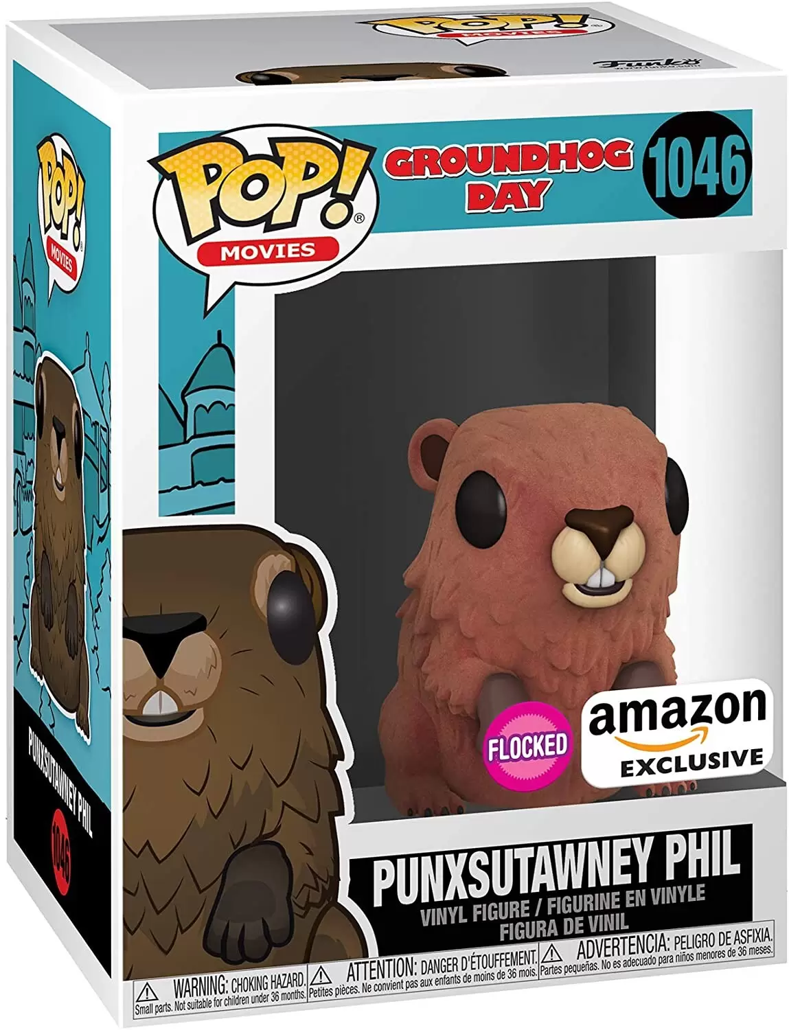 POP! Movies - Groundhog Day - Punxsutawney Phil Flocked