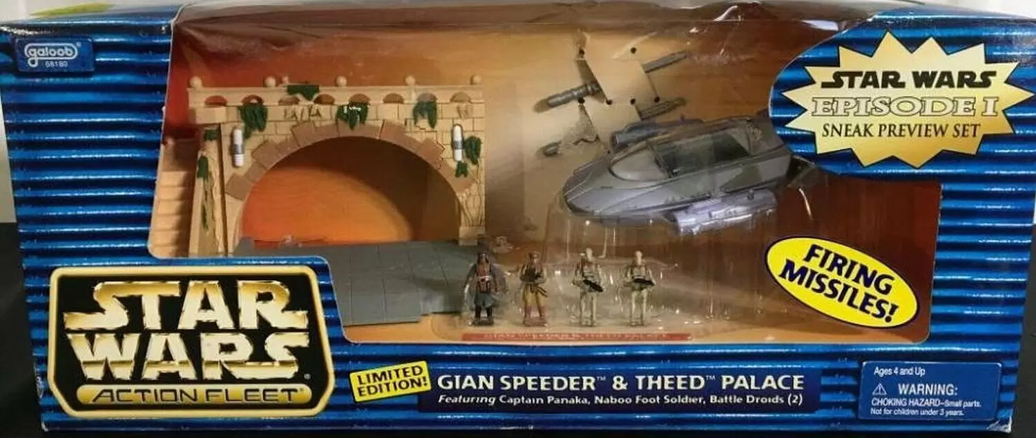 Action Fleet - Gian Speeder And Theed Palace