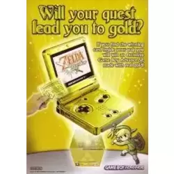 Game Boy Advance SP The Legend Of Zelda The Minish Cap 24KT Gold Edition