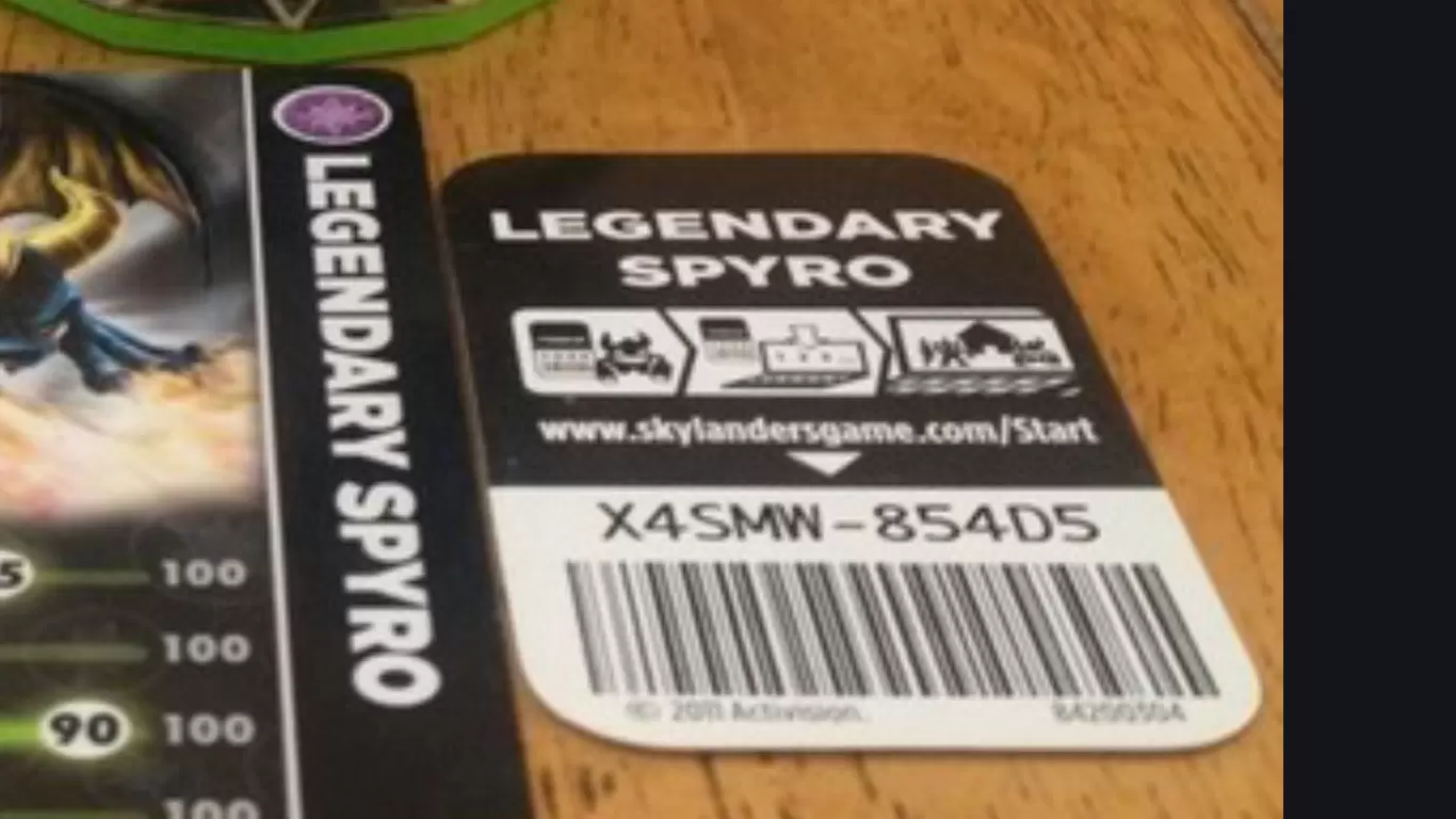 Code Web Skylanders Spyro\'s Adventures - Legendary Spyro