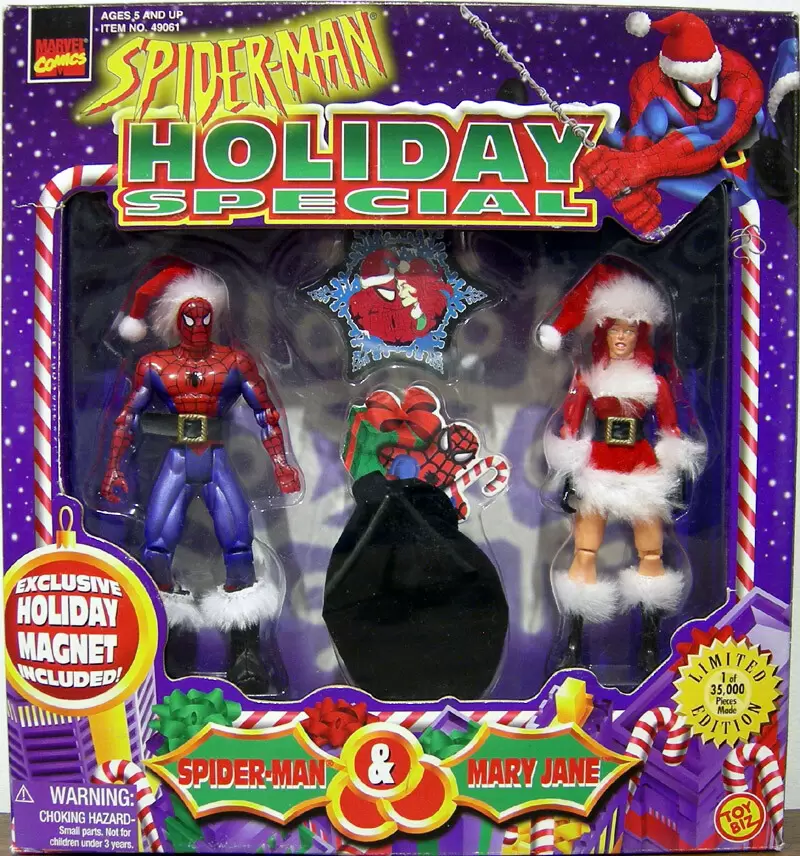 Holiday Spider-Man And Holiday Mary Jane Watson - Spider-Man From The New  Animated Series action figure
