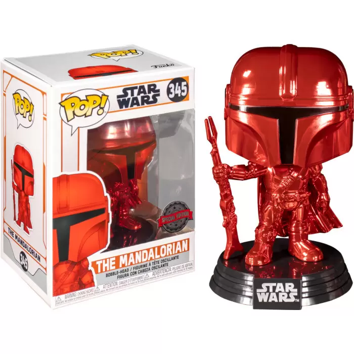 POP! Star Wars - The Mandalorian - The Mandalorian Red Metallic