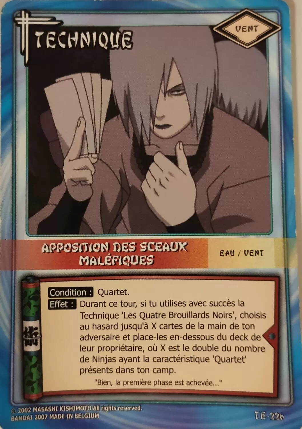 Cartes Naruto Série 05 - Apposition des sceaux maléfiques