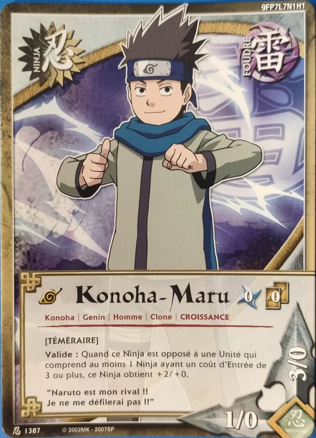 Cartes Naruto Série 24 Sage\'s Legacy - Konoha-Maru