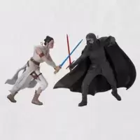 Kylo Ren And Rey Ornaments