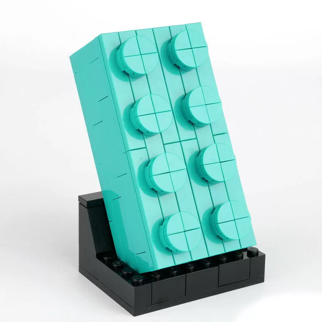 Other LEGO Items - Buildable 2x4 Teal Brick