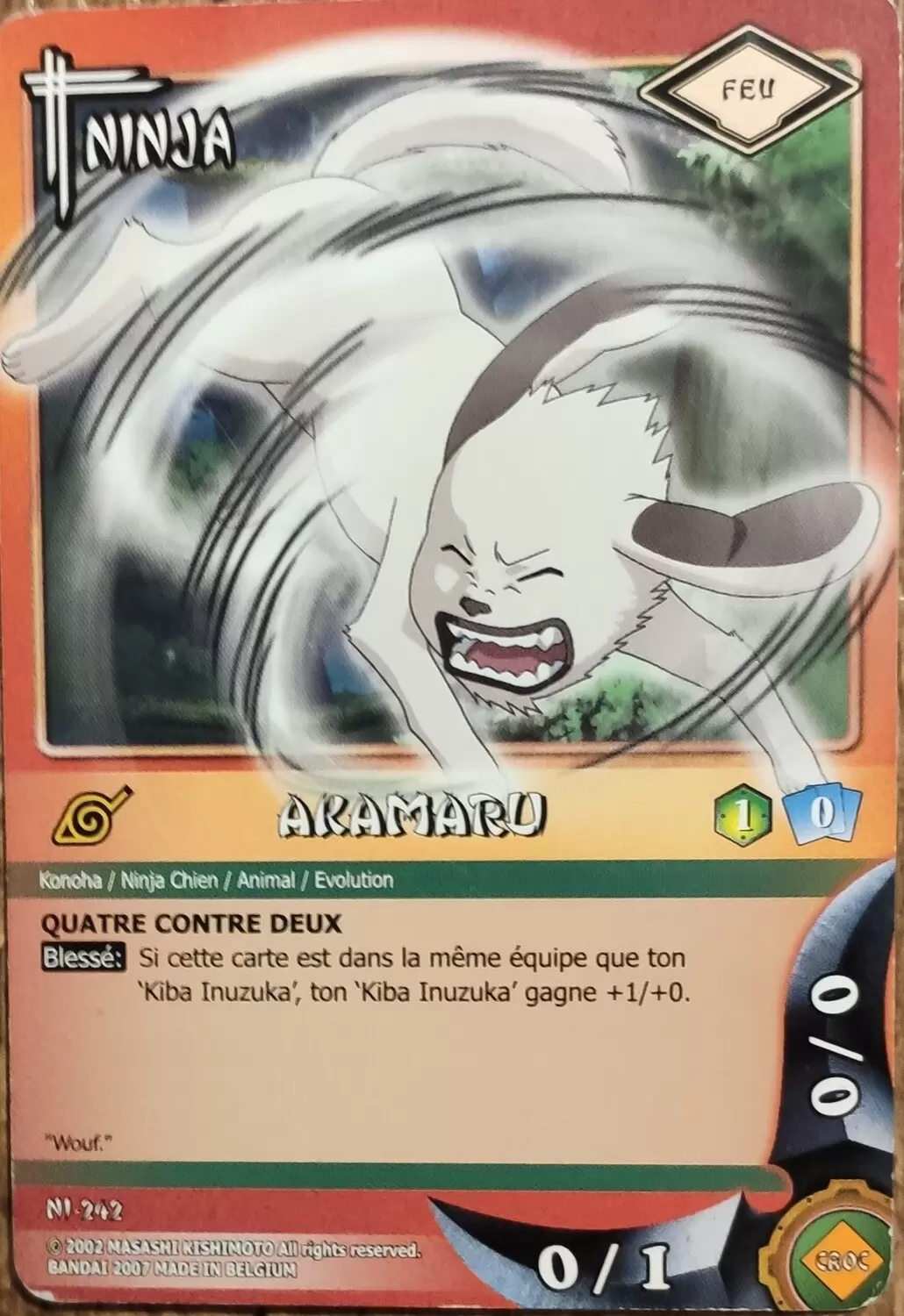 Cartes Naruto Série 05 - Un Nouveau Départ - Akamaru