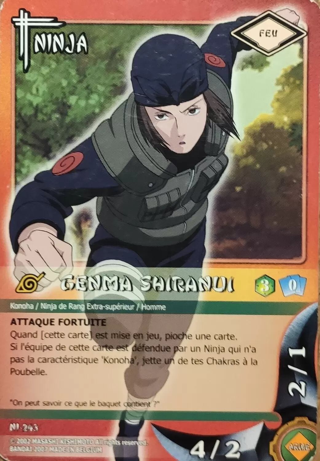Cartes Naruto Série 05 - Un Nouveau Départ - Genma Shiranui