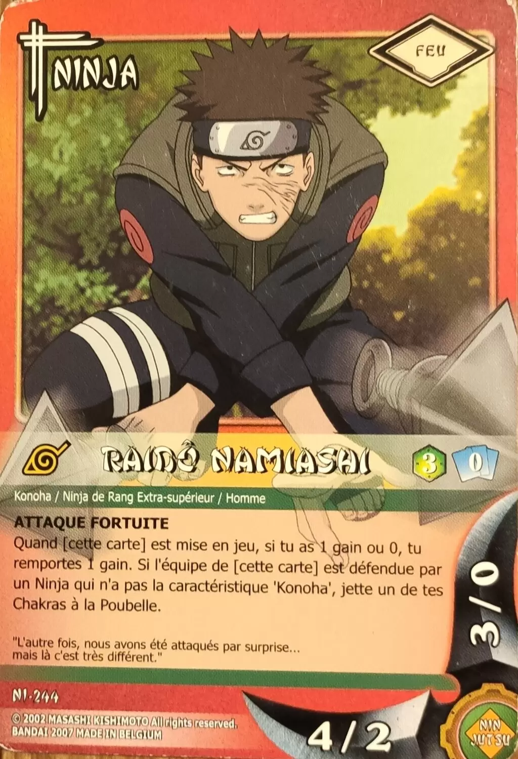 Cartes Naruto Série 05 - Un Nouveau Départ - Raidô Namiashi