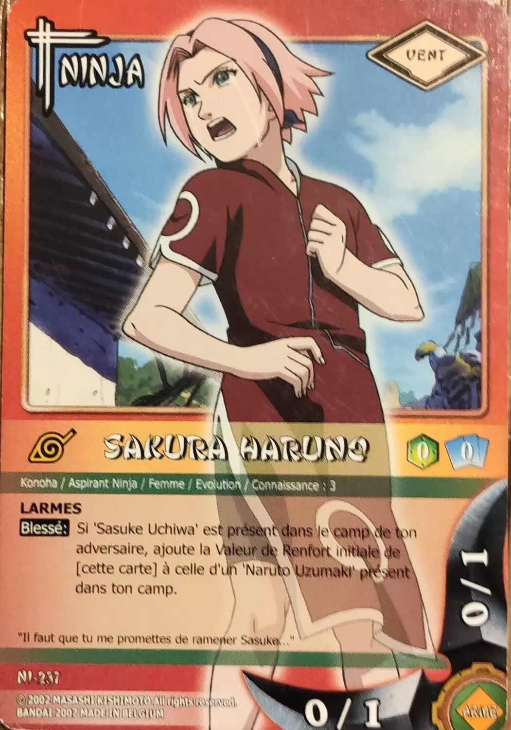 Sakura Haruno - Cartes Naruto Série 05 NI-237