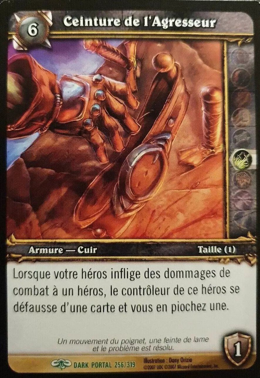 À travers la Porte des Ténèbres - Ceinture de l\'Agresseur