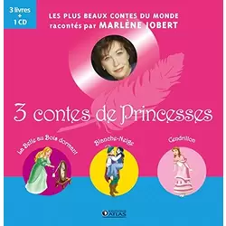 3 contes de Princesses: La Belle au bois dormant, Blanche-Neige, Cendrillon