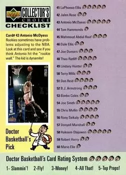 1996-97 Upper D.E.C.K -  NBA Basketball Collector\'s Choice - Card N°197