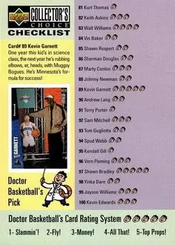 Upper D.E.C.K -  NBA Basketball Collector\'s Choice 1996-1997 - Carte N°198