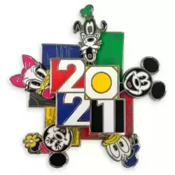 Mickey Mouse and Friends 2021 Spinner Pin