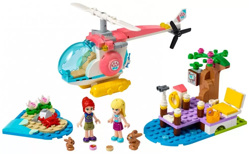 LEGO Friends - L\'hélicoptère de sauvetage de la clinique vétérinaire