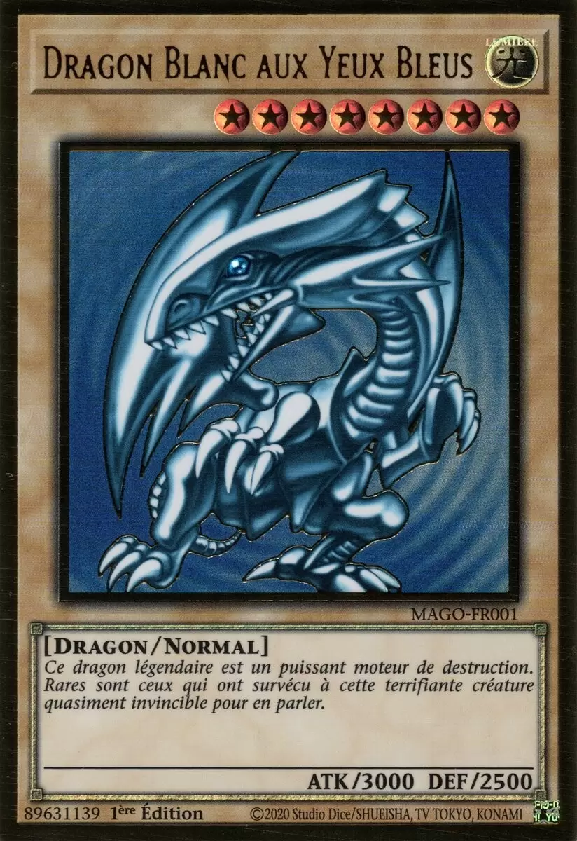 Or Maximum MAGO - Dragon Blanc aux Yeux Bleus