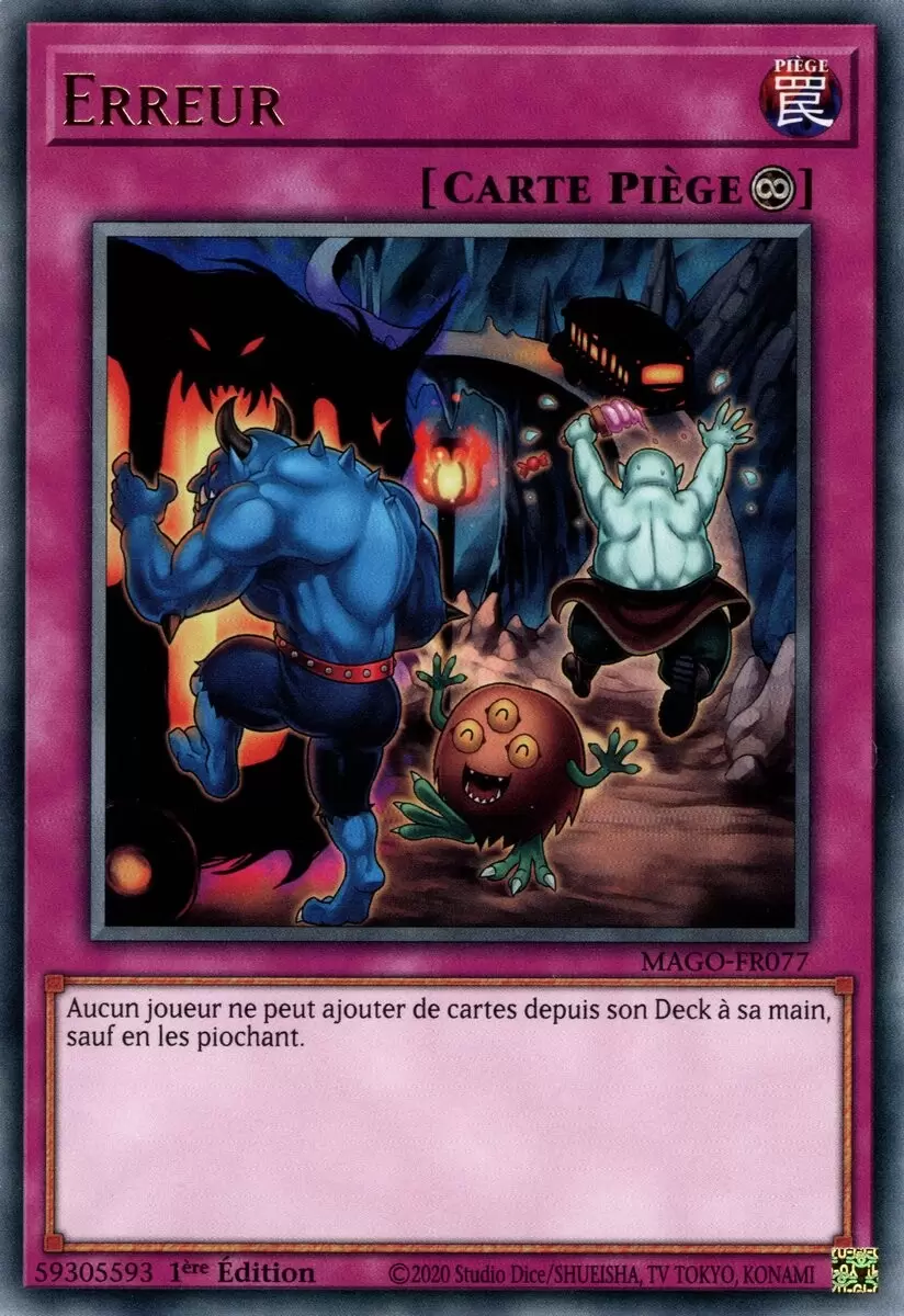 Or Maximum MAGO - Erreur