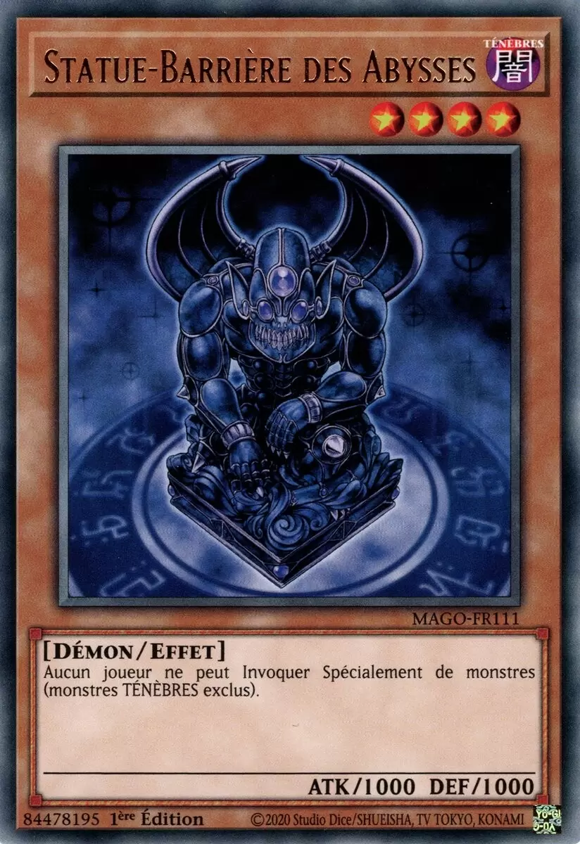 Or Maximum MAGO - Statue-Barrière des Abysses