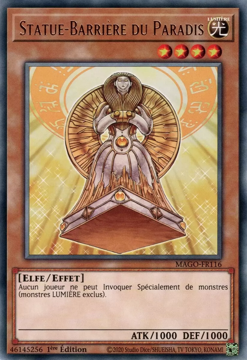 Or Maximum MAGO - Statue-Barrière du Paradis