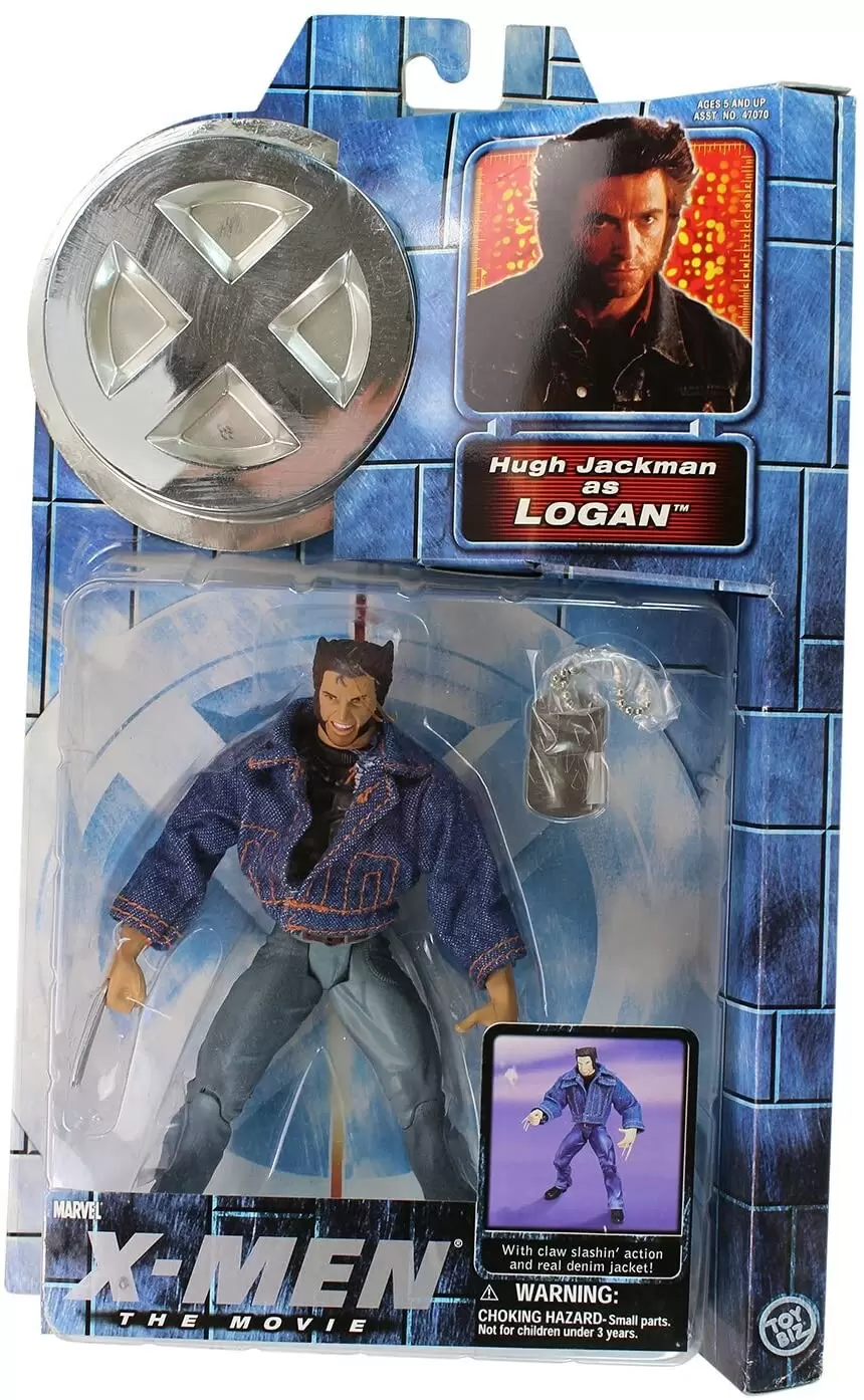 X-MEN The Movie - Hugh Jackman As Logan Blue Jacket