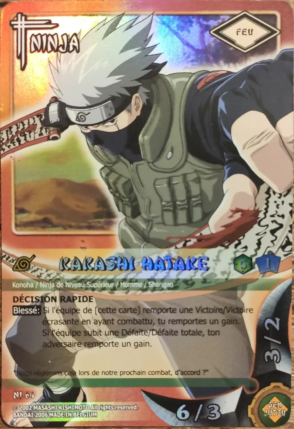 Cartes Naruto Série 02 - Kakashi Hatake