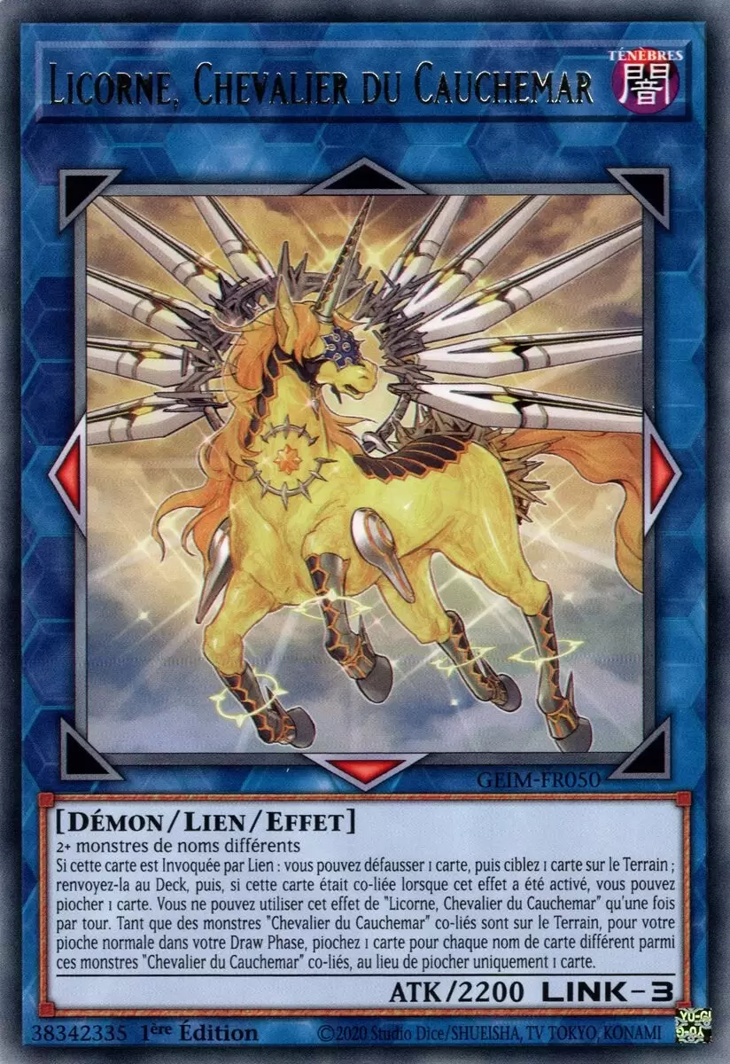 Impact de la Genèse GEIM - Licorne, Chevalier du Cauchemar