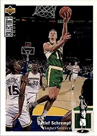 1994-95 Upper D.E.C.K - NBA Basketball Collector\'s Choice - Version French - Detlef Schrempf
