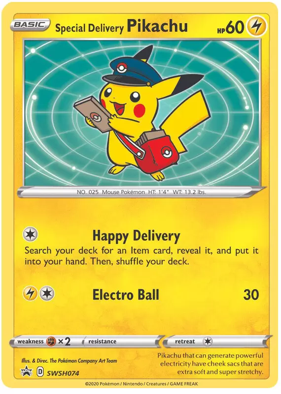 Sword & Shield Promos - Special Delivery Pikachu