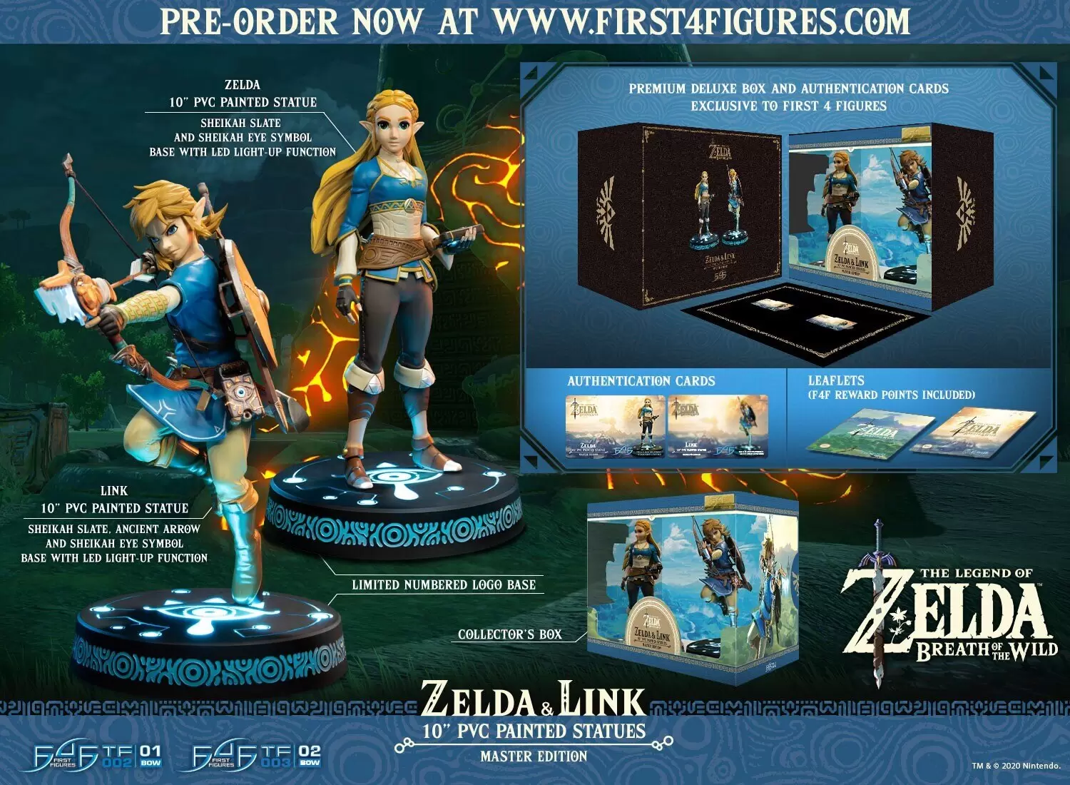 First 4 Figures (F4F) - The Legend of Zelda: Breath of the Wild - Zelda & Link - Master Edition