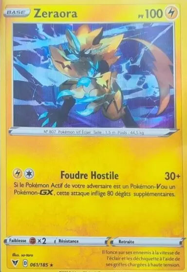 Voltage Eclatant - Zeraora holographique