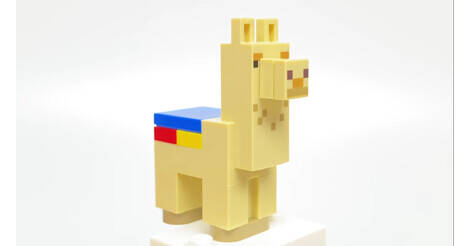 Tan Llama Lego Minecraft Minifigures Set