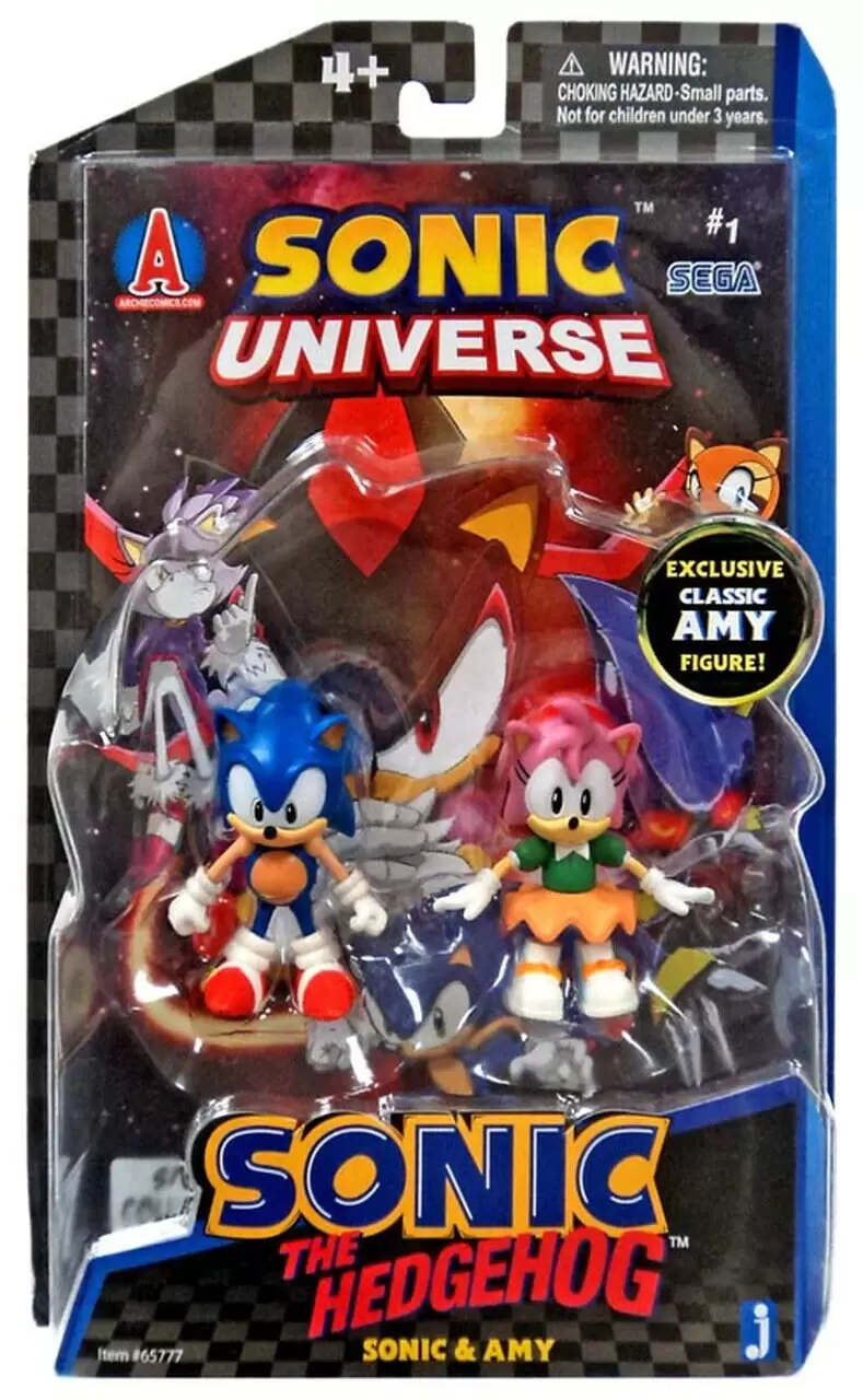 Jazwares Sonic The Hedgehog - Comic Series Sonic & Amy